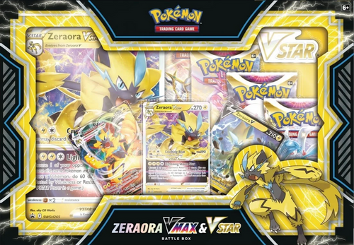 Pokemon Zeraora VMAX & VSTAR Battle Box