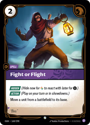 Riftbound Origins 168/298 Fight or Flight Foil