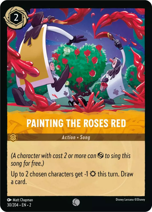 Lorcana Rise of the Floodborn 030/204 Painting the Roses Red