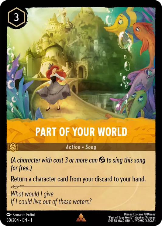 Lorcana The First Chapter 030/204 Part of Your World Foil