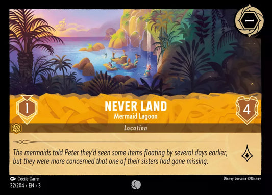 Lorcana Into the Inklands 032/204 Never Land Mermaid Lagoon