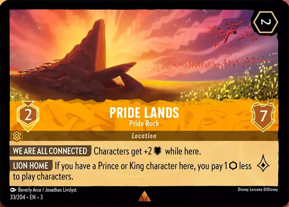 Lorcana Into the Inklands 033/204 Pride Lands Pride Rock