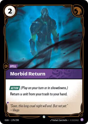 Riftbound Origins 170/298 Morbid Return Foil