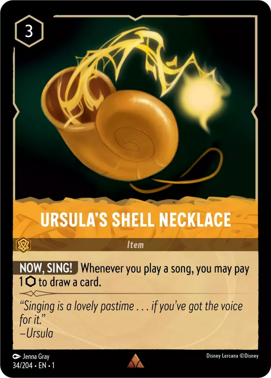 Lorcana The First Chapter 034/204 Ursula's Shell Necklace