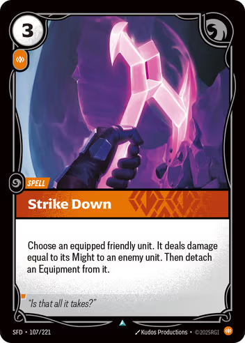 Riftbound Spiritforged 107/221 Strike Down