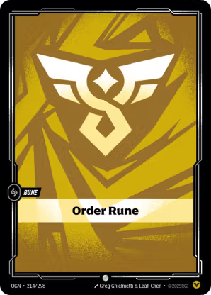 Riftbound Origins 214/298 Order Rune