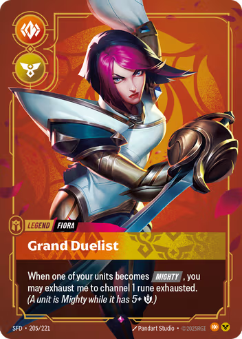 Riftbound Spiritforged 205/221 Fiora Grand Duelist