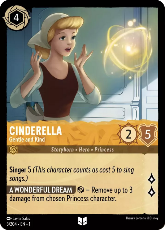 Lorcana The First Chapter 003/204 Cinderella Gentle and Kind Foil