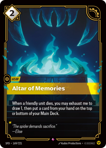 Riftbound Spiritforged 169/221 Altar of Memories