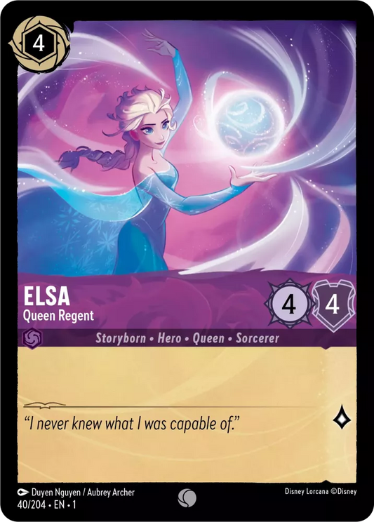 Lorcana The First Chapter 040/204 Elsa Queen Regent Foil