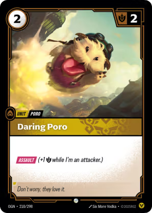 Riftbound Origins 210/298 Daring Poro Foil