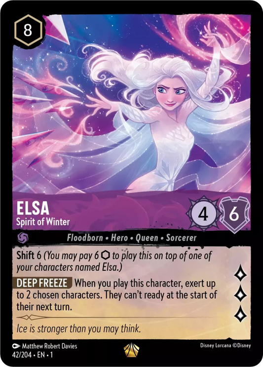 Lorcana The First Chapter 042/204 Elsa Spirit of Winter Foil