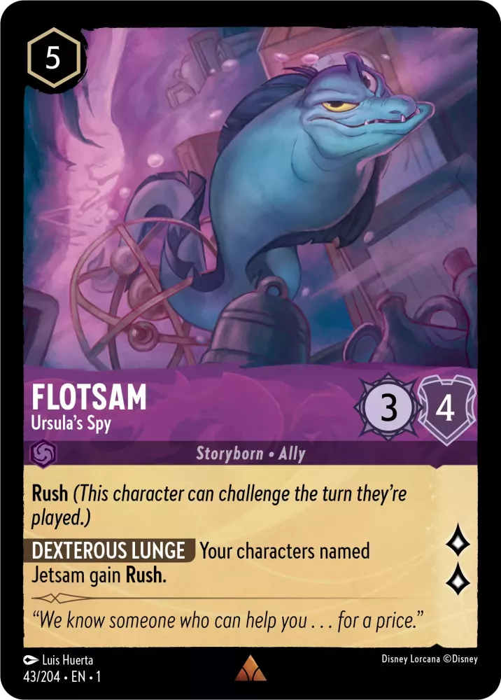 Lorcana The First Chapter 043/204 Flotsam Ursula's Spy Foil