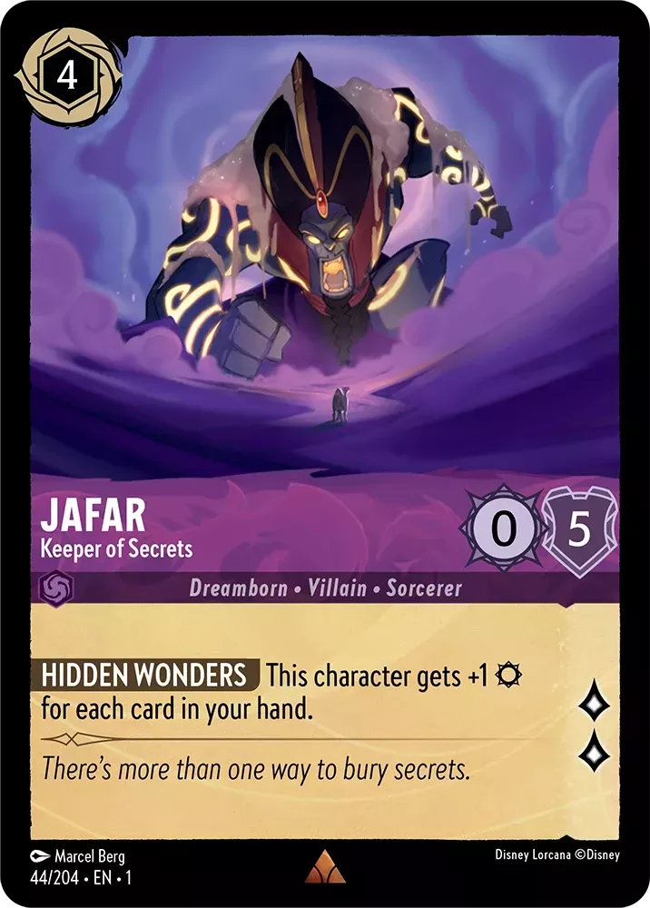 Lorcana The First Chapter 044/204 Jafar Keeper of Secrets Foil