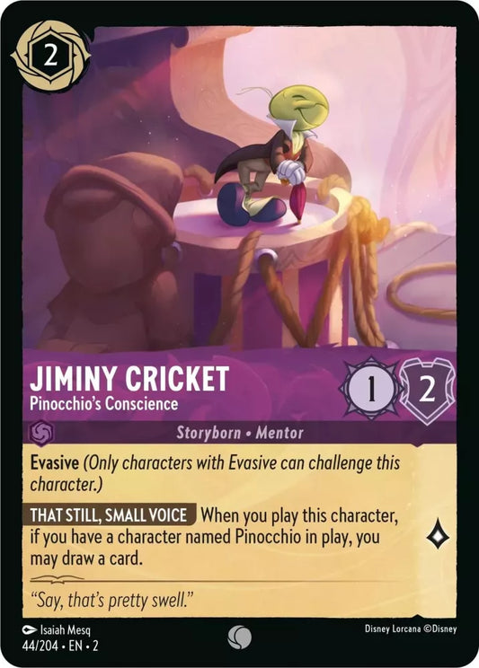 Lorcana Rise of the Floodborn 044/204 Jiminy Cricket Pinocchio's Conscience