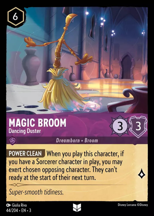 Lorcana Into the Inklands 044/204 Magic Broom Dancing Duster