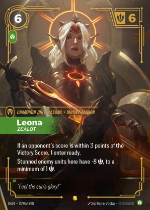 Riftbound Origins 079a/298 Leona Zealot (Showcase)