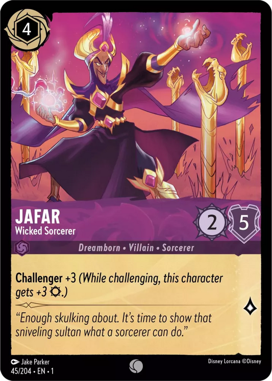 Lorcana The First Chapter 045/204 Jafar Wicked Sorcerer Foil