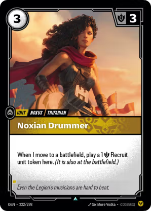 Riftbound Origins 222/298 Noxian Drummer Foil
