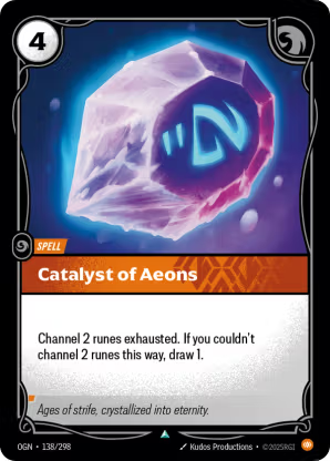Riftbound Origins 138/298 Catalyst of Aeons Foil