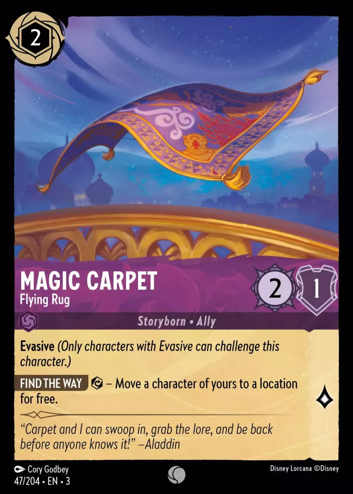 Lorcana Into the Inklands 047/204 Magic Carpet Flying Rug