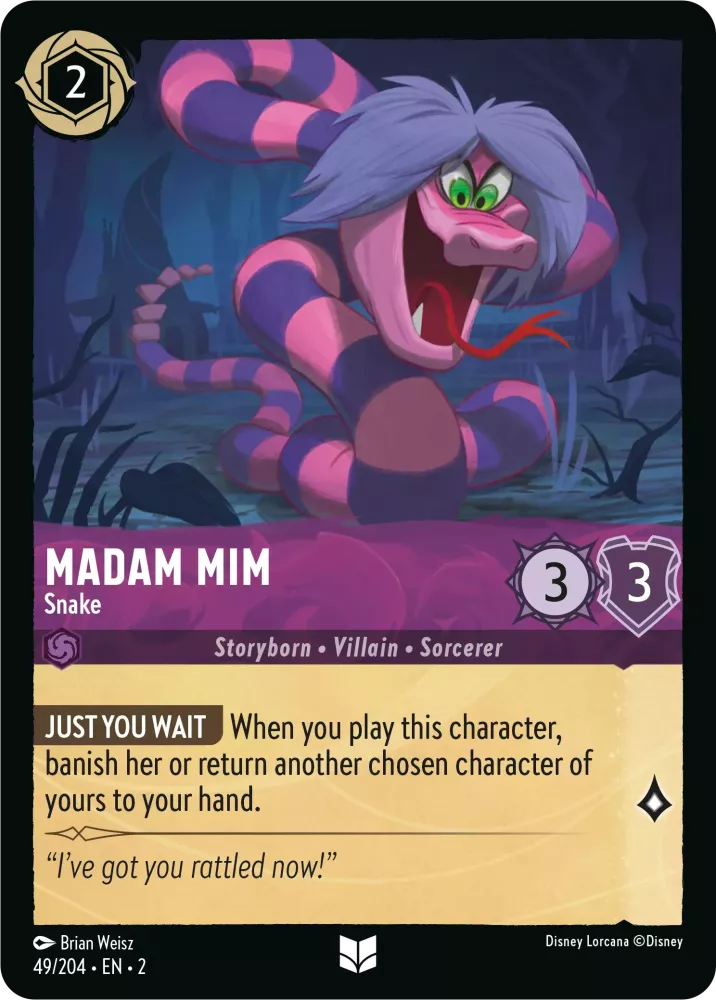 Lorcana Rise of the Floodborn 049/204 Madam Mim Snake Foil