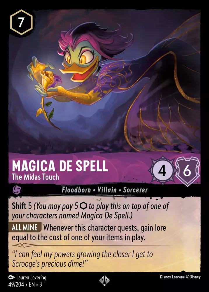 Lorcana Into the Inklands 049/204 Magica De Spell The Midas Touch