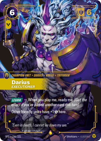 Riftbound Spiritforged 236/221 Darius Executioner (Showcase)
