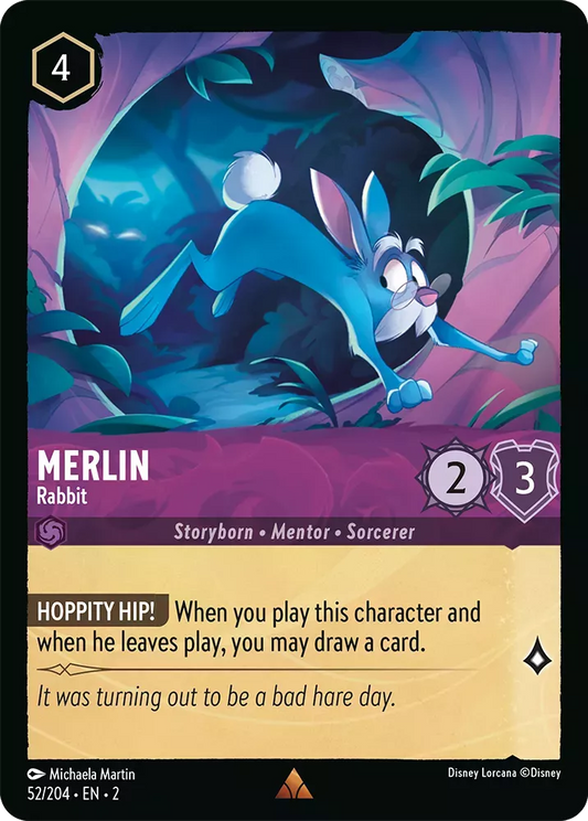 Lorcana Rise of the Floodborn 052/204 Merlin Rabbit