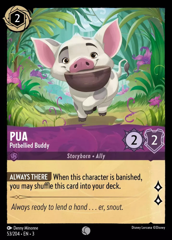 Lorcana Into the Inklands 053/204 Pua Potbellied Buddy