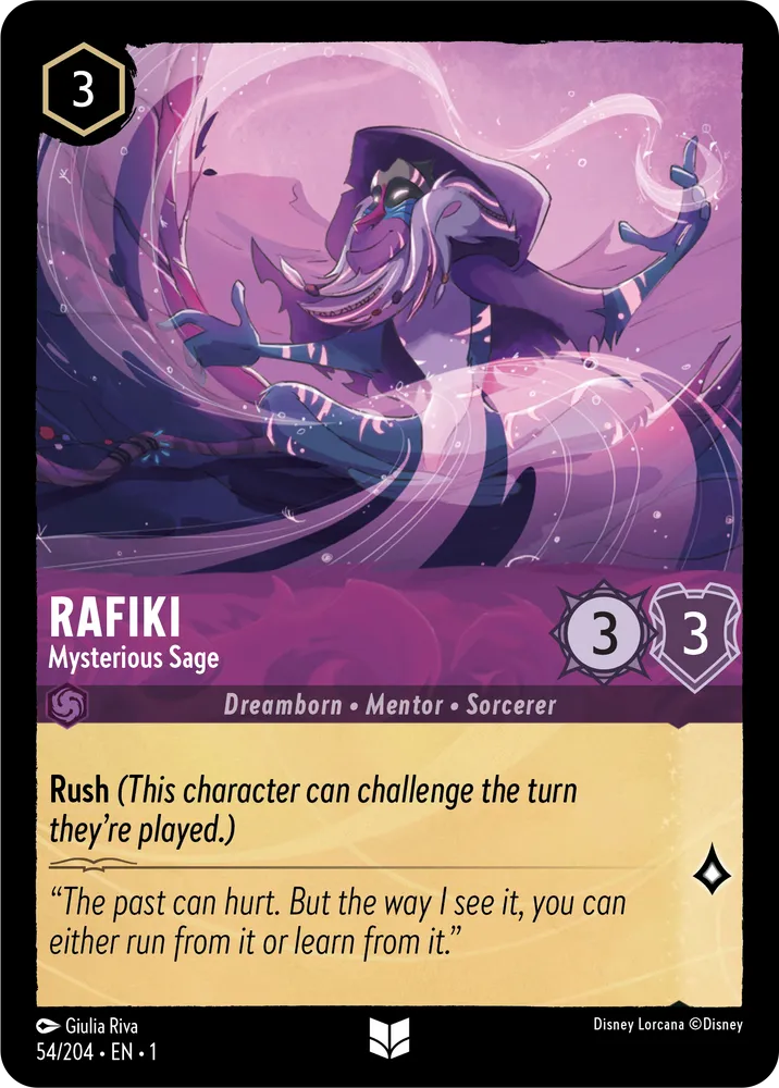 Lorcana The First Chapter 054/204 Rafiki Mysterious Sage Foil