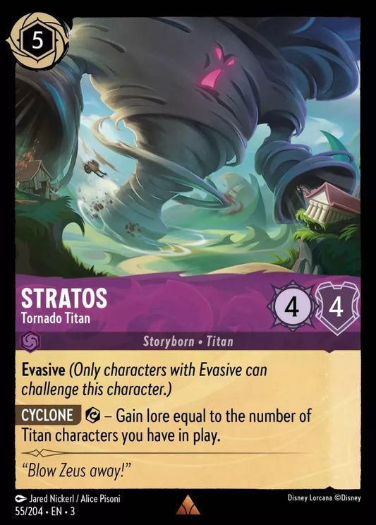 Lorcana Into the Inklands 055/204 Stratos Tornado Titan