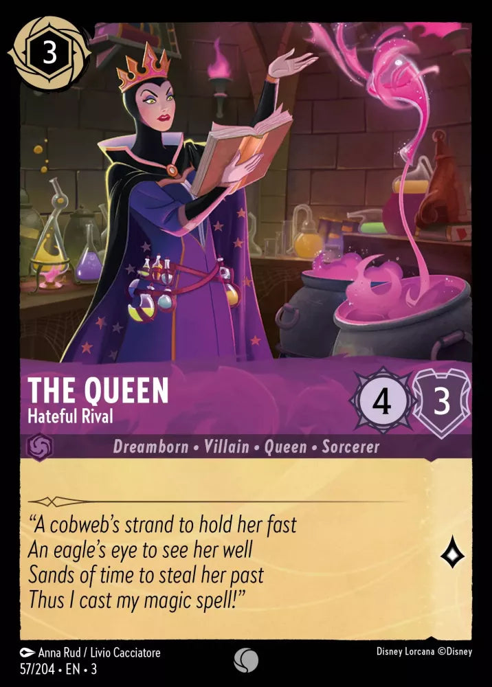 Lorcana Into the Inklands 057/204 The Queen Hateful Rival