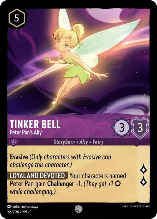 Lorcana The First Chapter 058/204 Tinker Bell Peter Pan's Ally