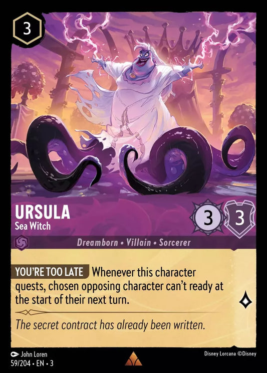 Lorcana Into the Inklands 059/204 Ursula Sea Witch Foil