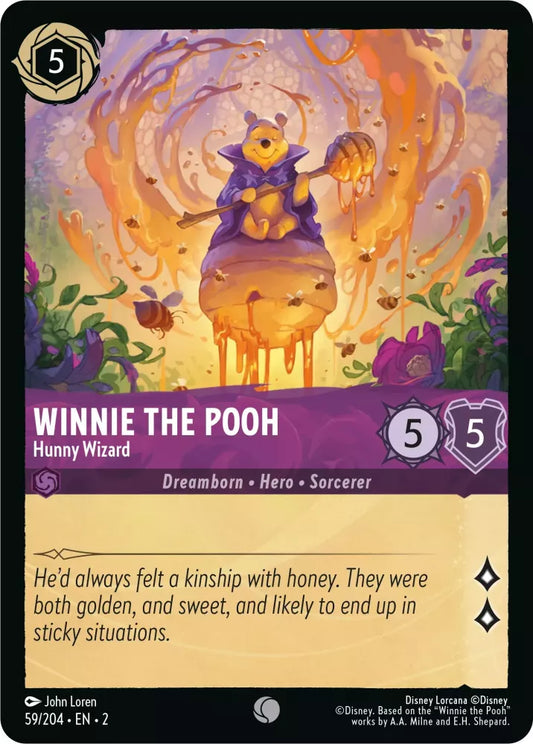 Lorcana Rise of the Floodborn 059/204 Winnie the Pooh Hunny Wizard
