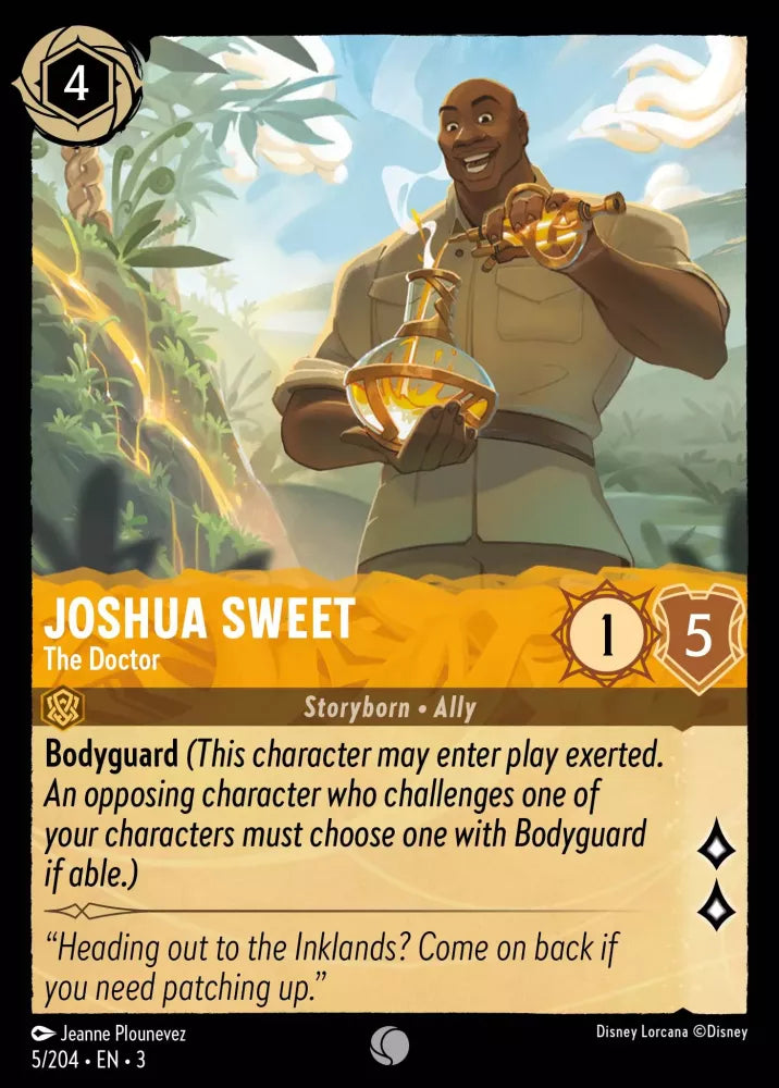 Lorcana Into the Inklands 005/204 Joshua Sweet The Doctor Foil