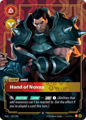 Riftbound Origins 253/298 Darius, Hand of Noxus