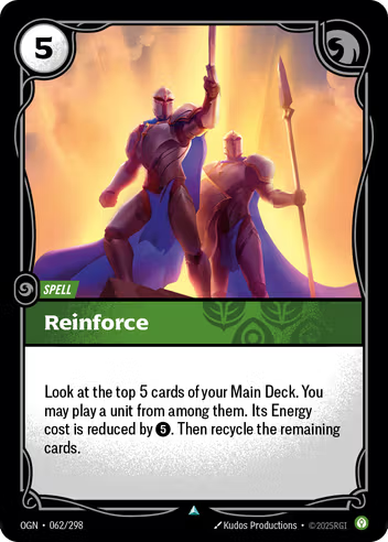 Riftbound Origins 062/298 Reinforce Foil