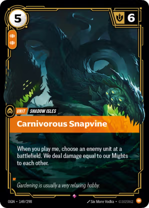 Riftbound Origins 149/298 Carnivorous Snapvine