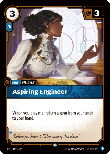 Riftbound Spiritforged 061/221 Aspiring Engineer Foil