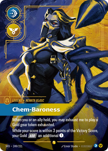 Riftbound Spiritforged 249/221 Renata Glasc Chem-Baroness (Showcase)