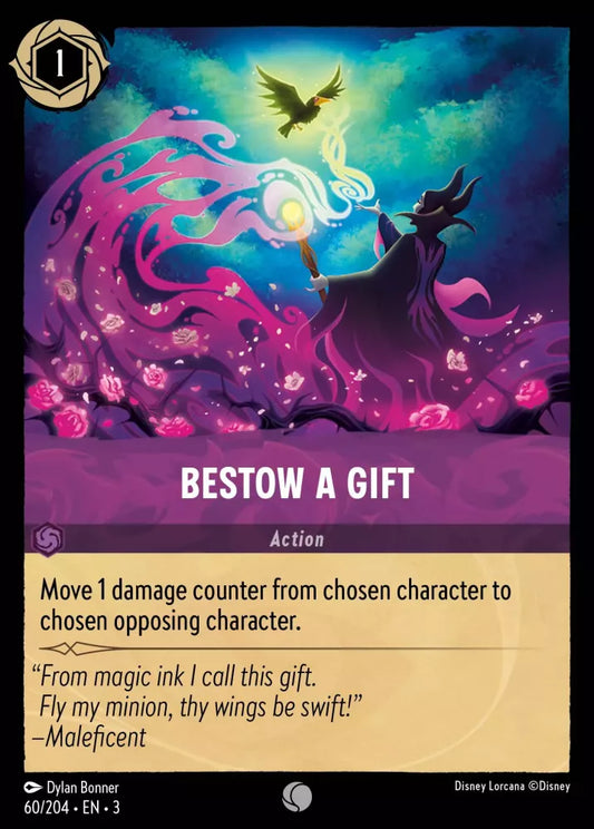 Lorcana Into the Inklands 060/204 Bestow a Gift Foil