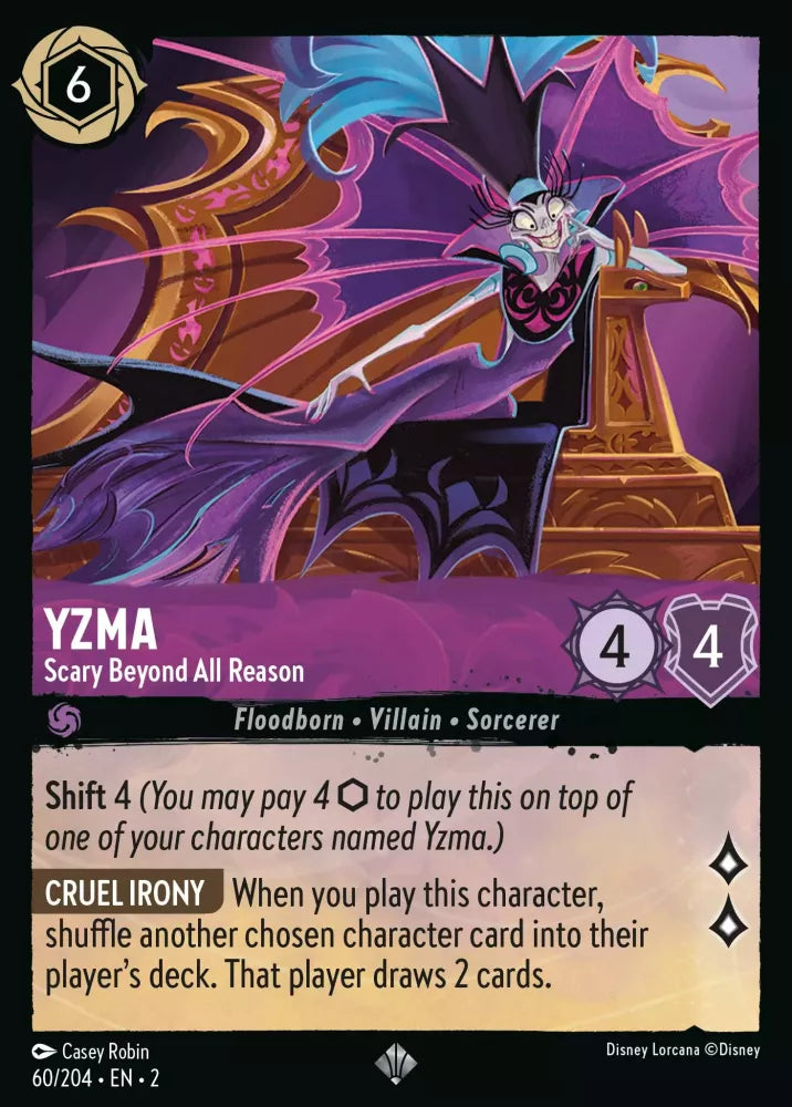 Lorcana Rise of the Floodborn 060/204 Yzma Scary Beyond All Reason
