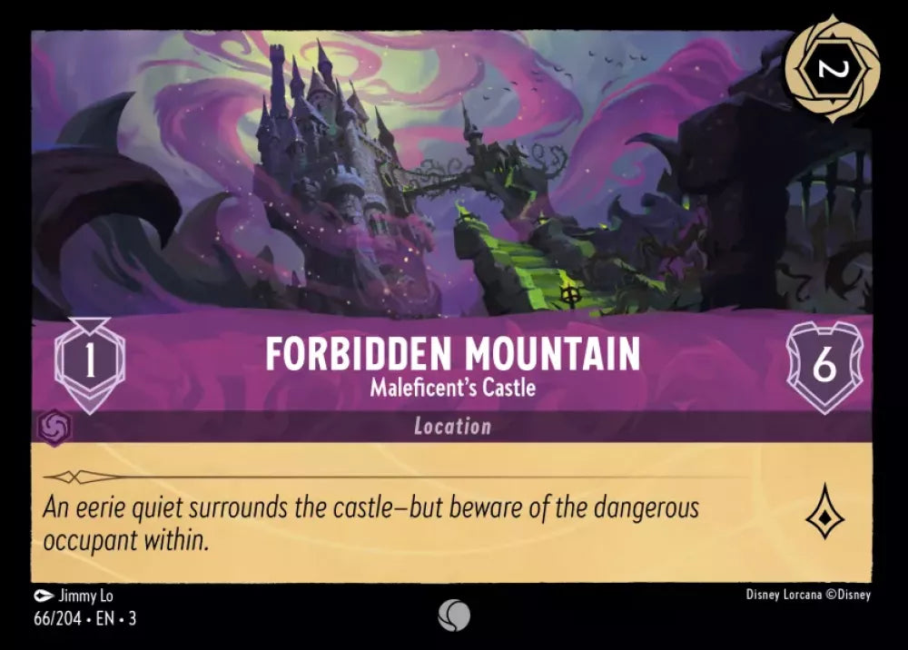 Lorcana Into the Inklands 066/204 Forbidden Mountain Maleficent's Castle