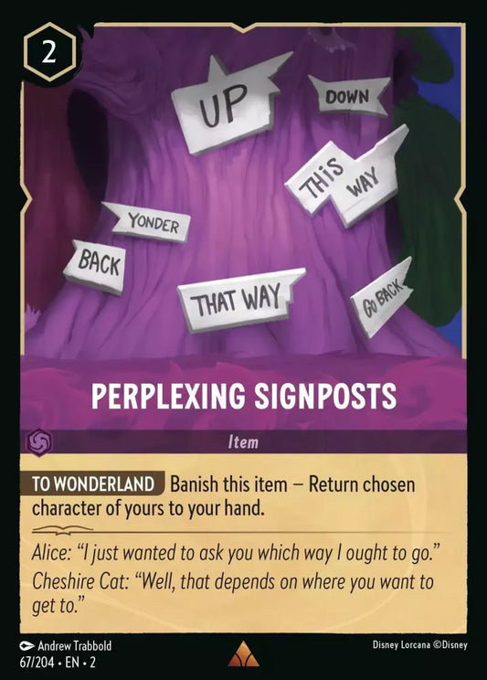 Lorcana Rise of the Floodborn 067/204 Perplexing Signposts