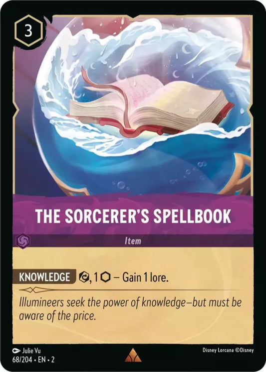 Lorcana Rise of the Floodborn 068/204 The Sorcerer's Spellbook Foil