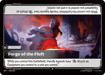Riftbound Spiritforged 208/221 Forge of the Fluft Foil
