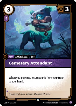 Riftbound Origins 165/298 Cemetery Attendant