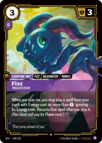 Riftbound Spiritforged 140/221 Fizz Trickster